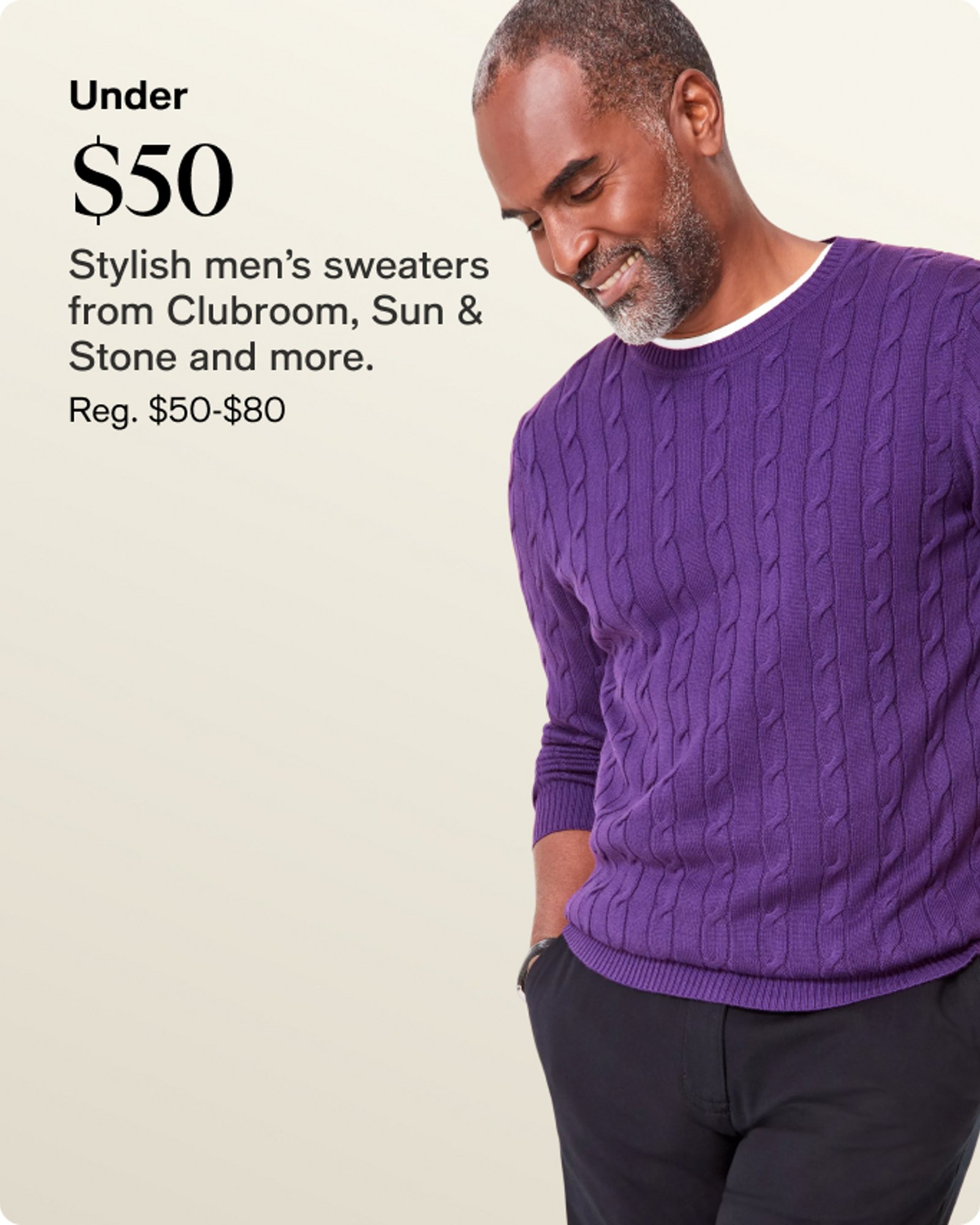 Under $50 Men's sweaters