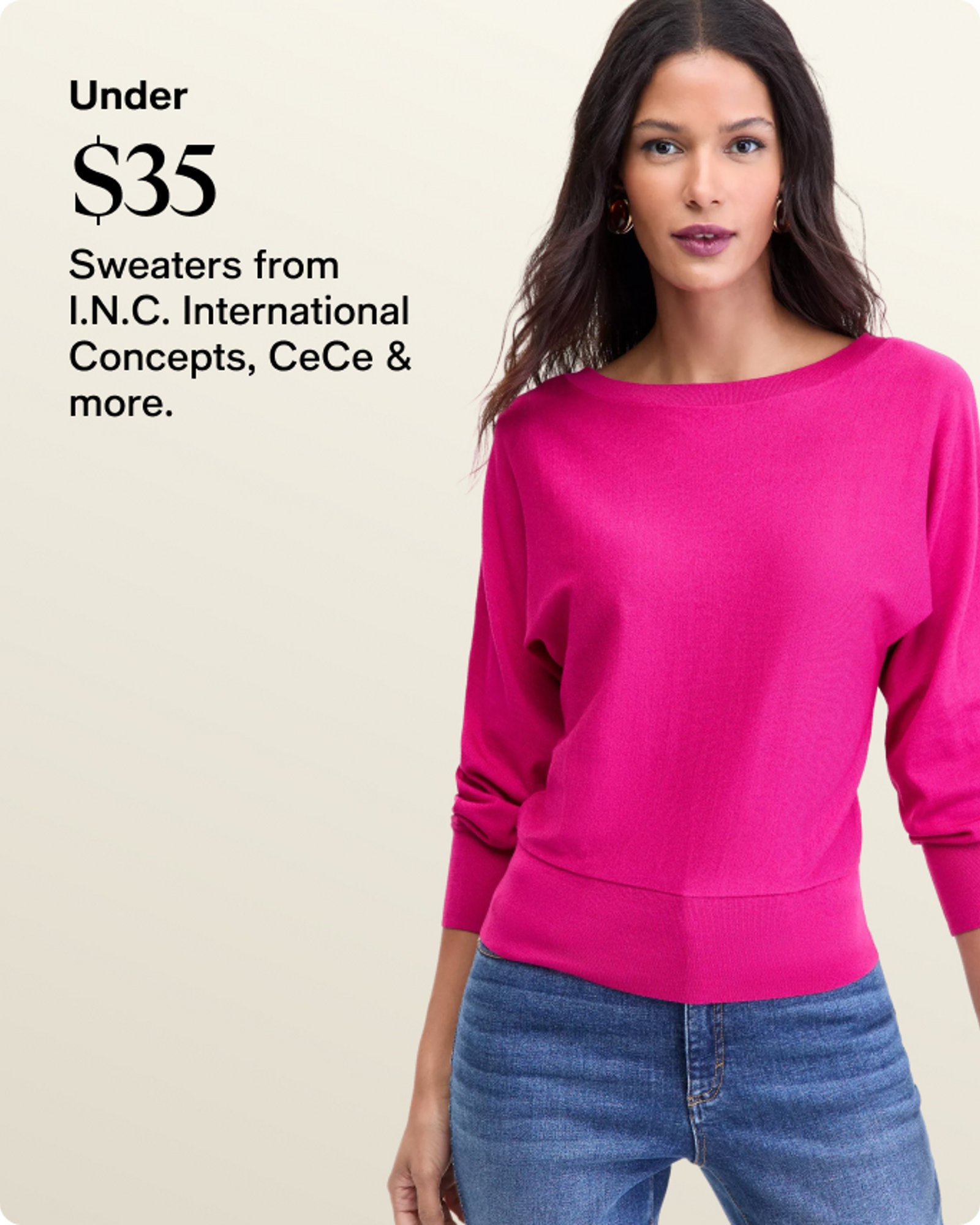 Under $35 Sweaters from I.N.C.