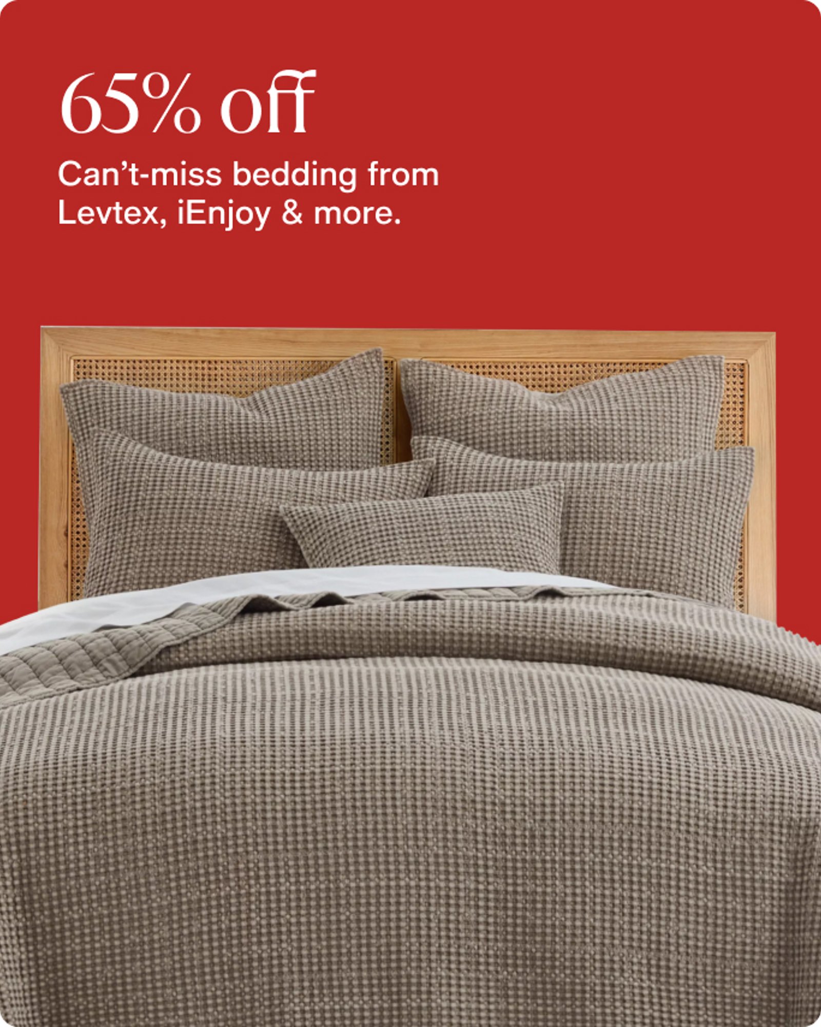 65% off can't miss bedding