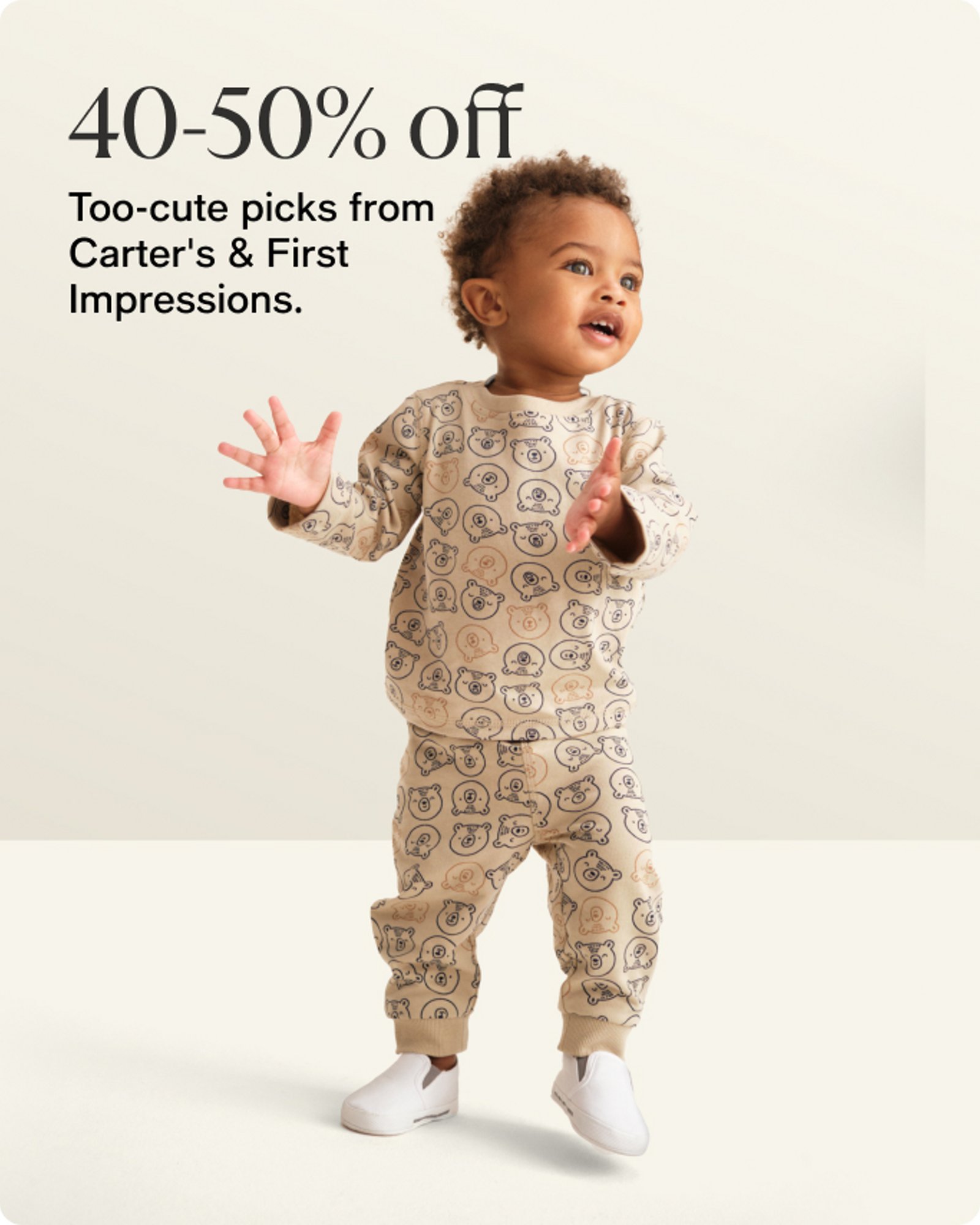 40-50% off Carters and first impression