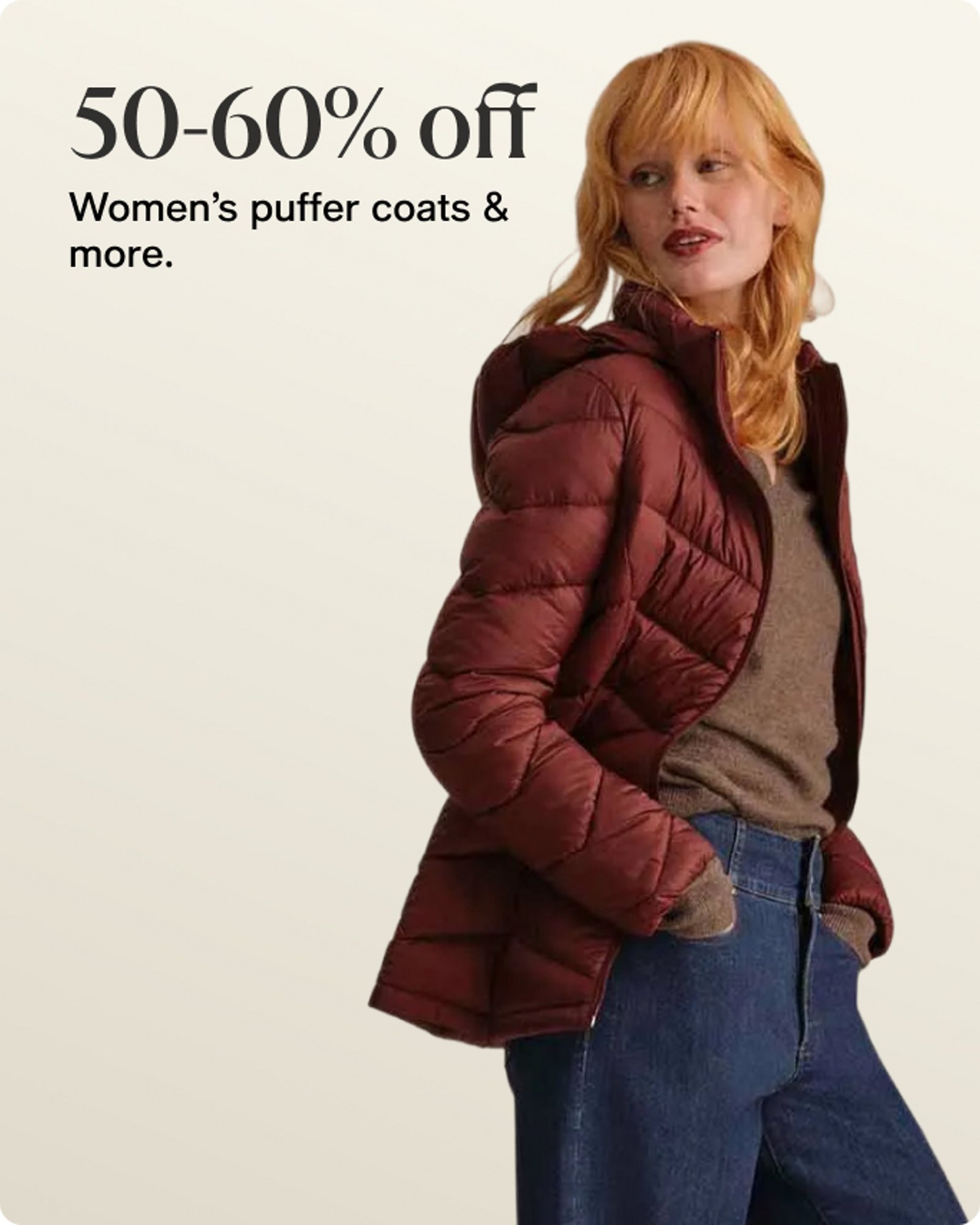 50-60% off Coats