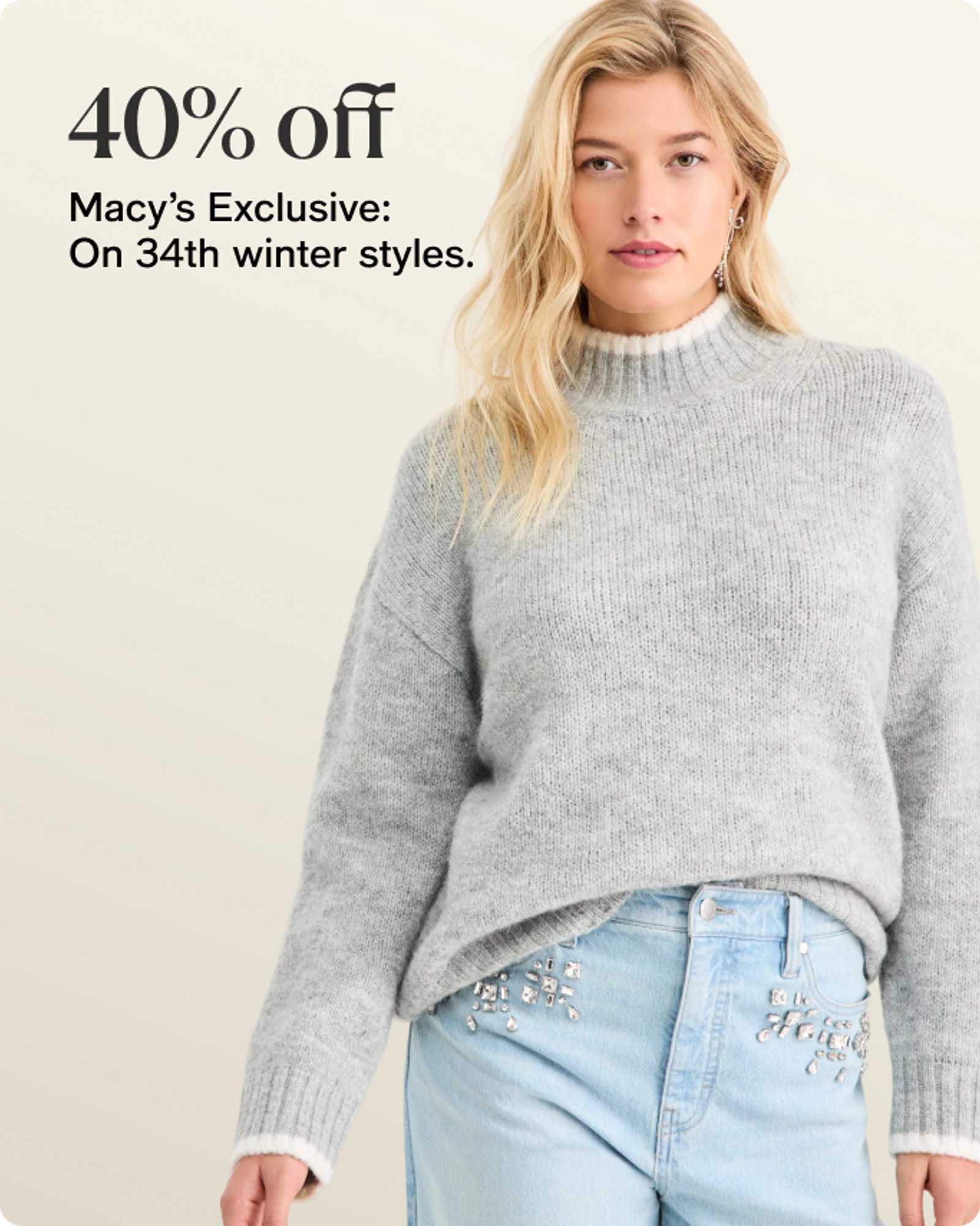 40% off On 34th Winter Styles