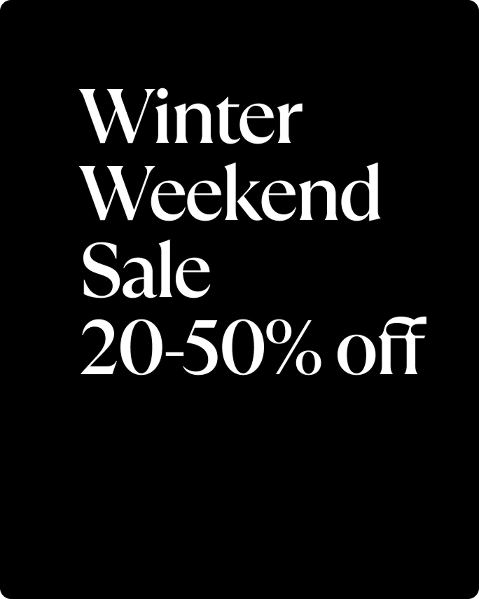 weekend sale