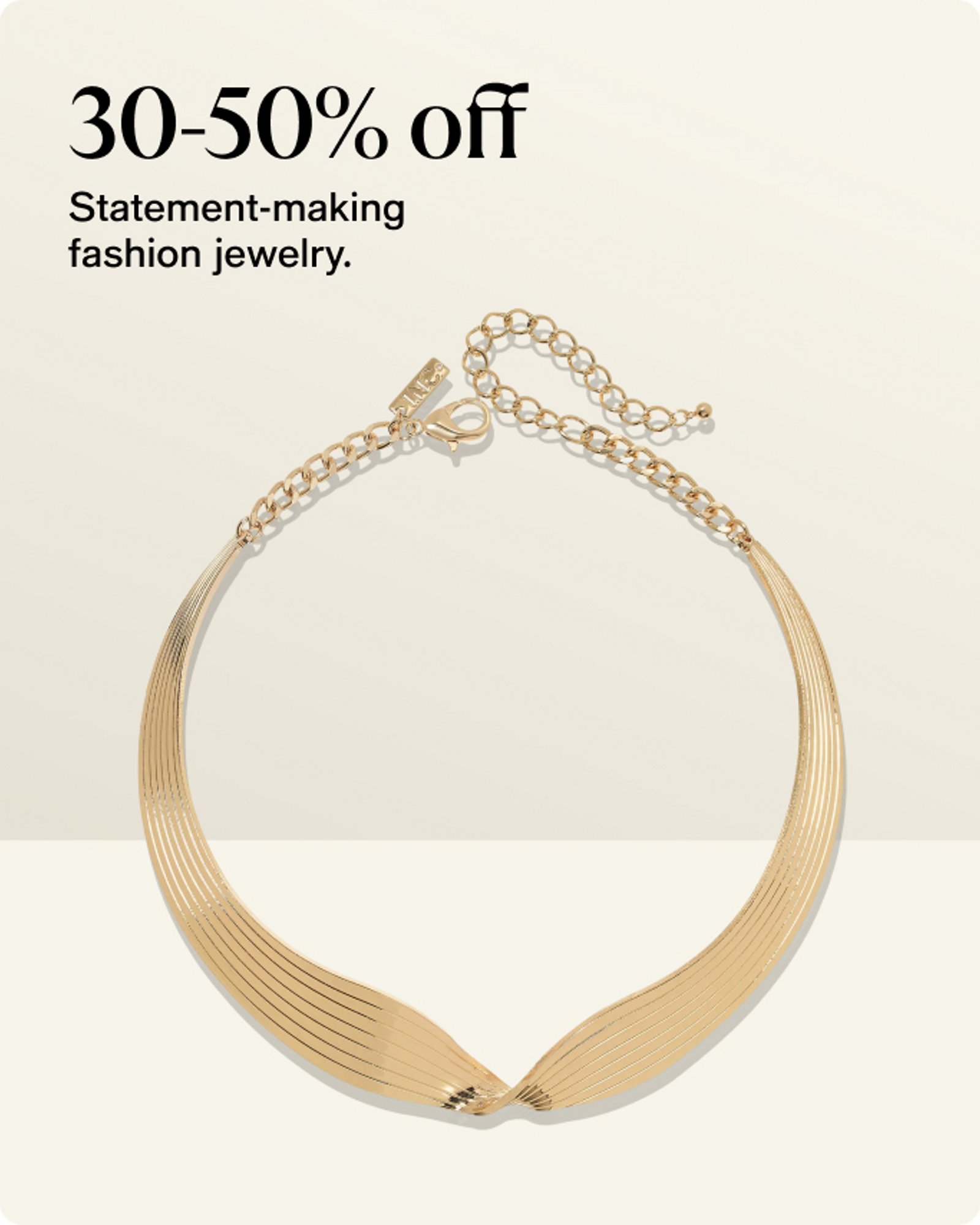 30-50% Off Fashion Jewelry