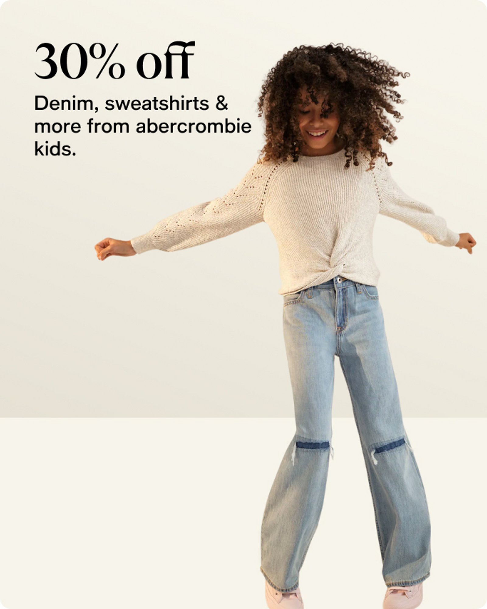 30% off abercrombie kids