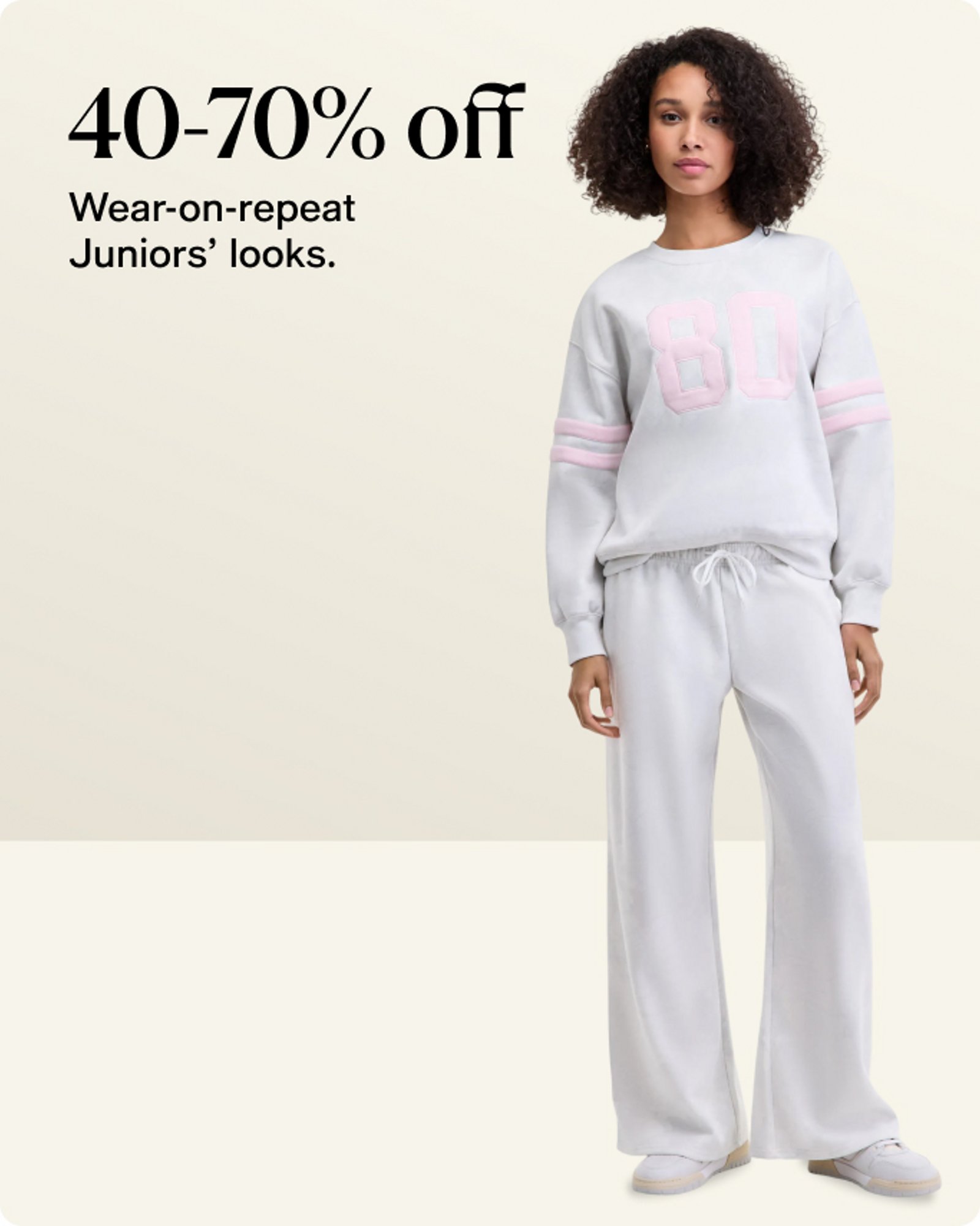 40-70% off Juniors Looks