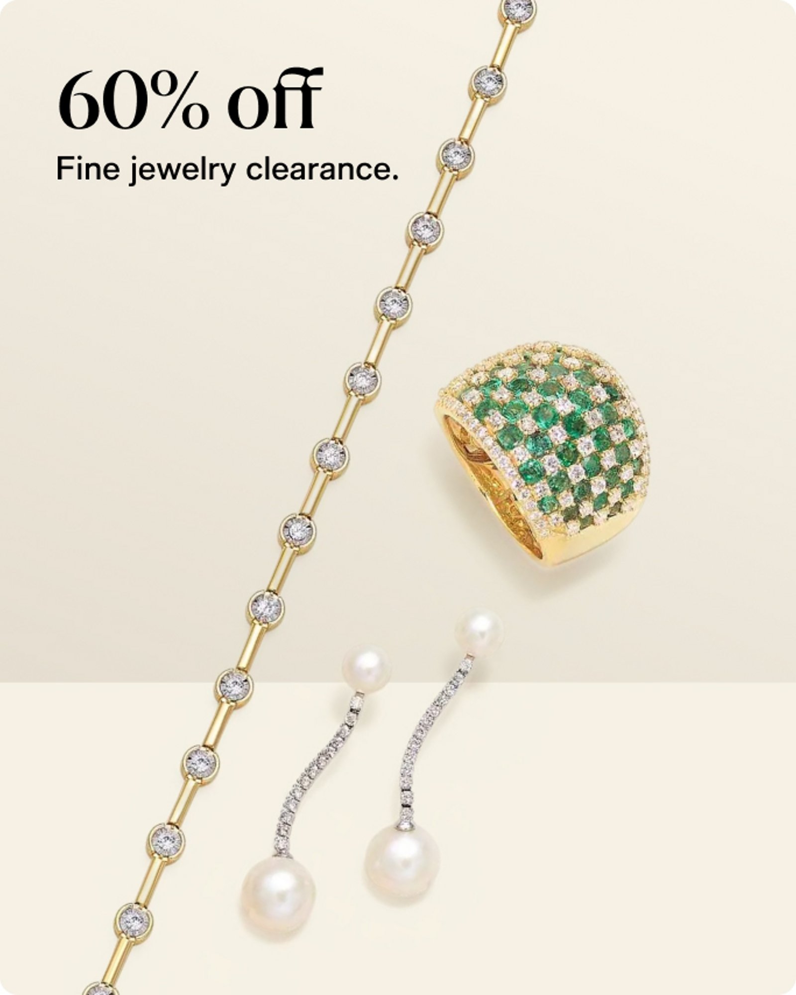 60% off Fine jewelry clearance