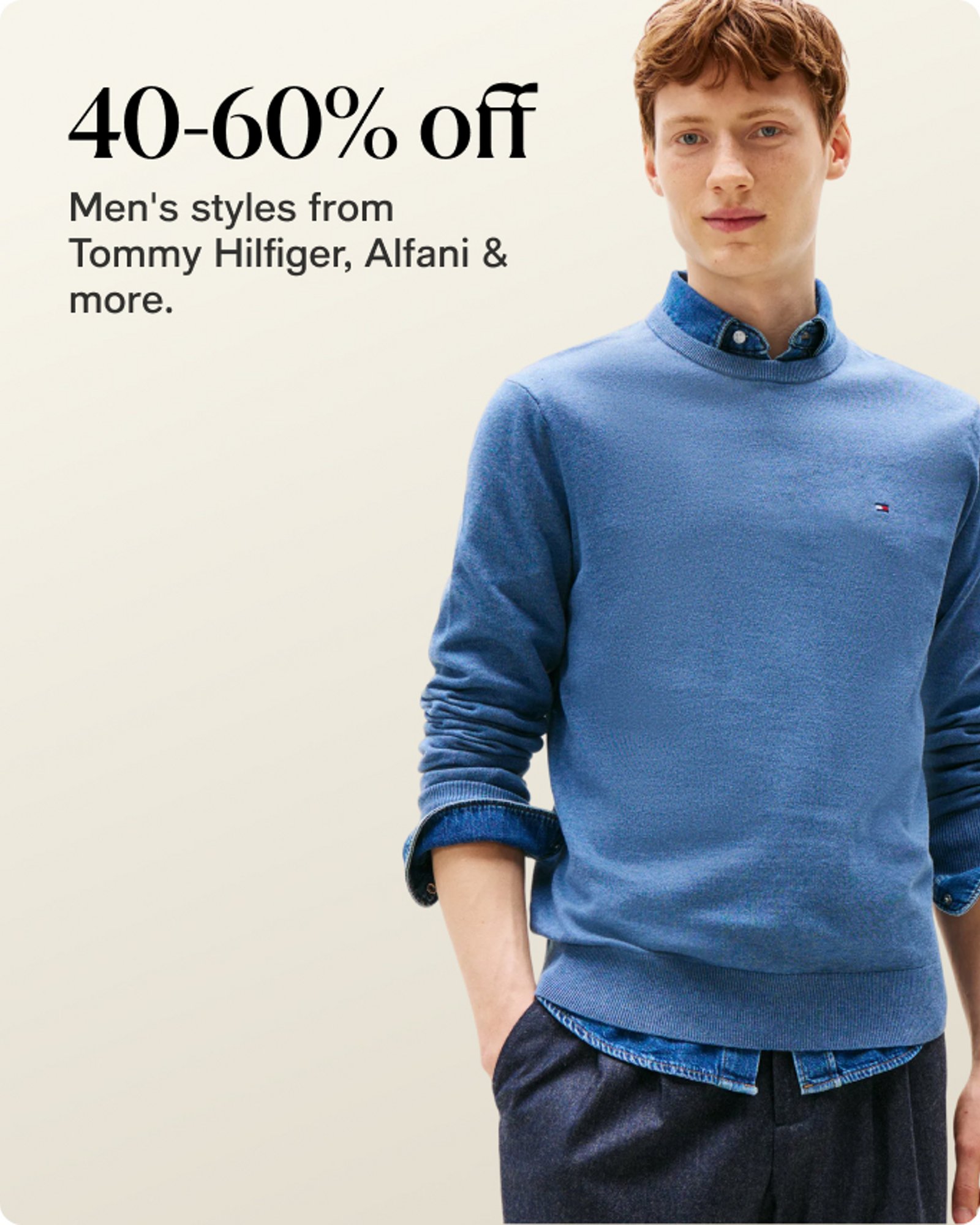 40-60% off Men's style