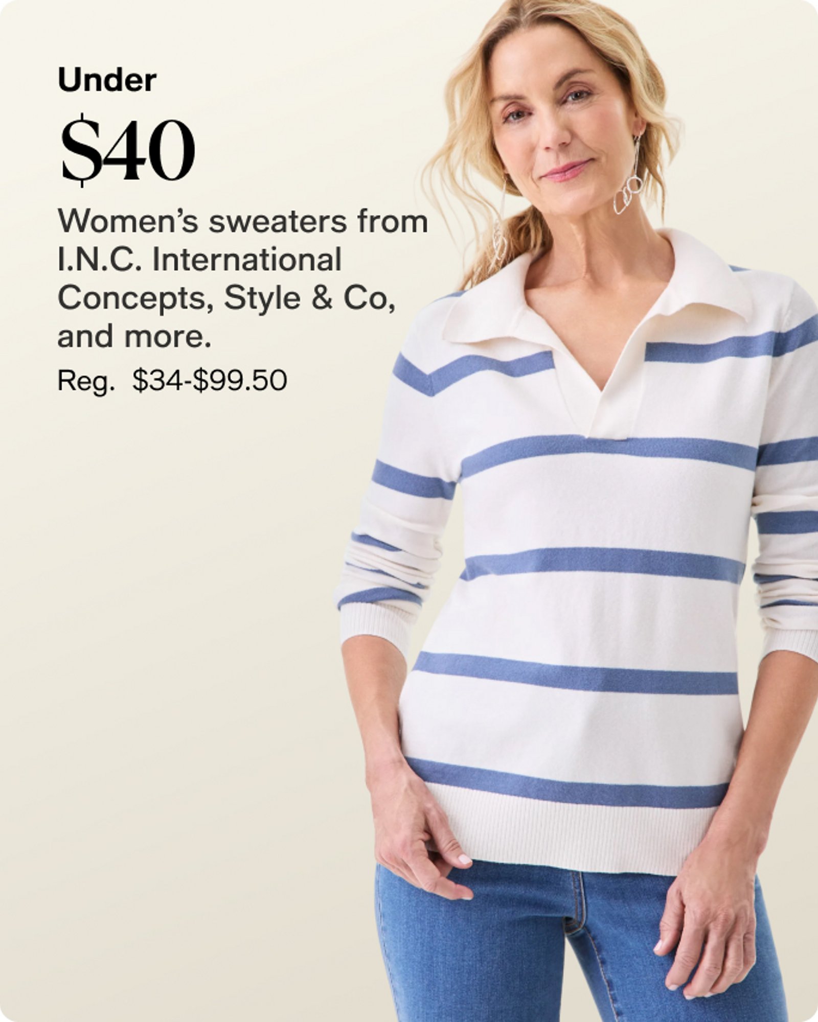 Under $40 Women's sweaters from INC International Concepts, Style & Co