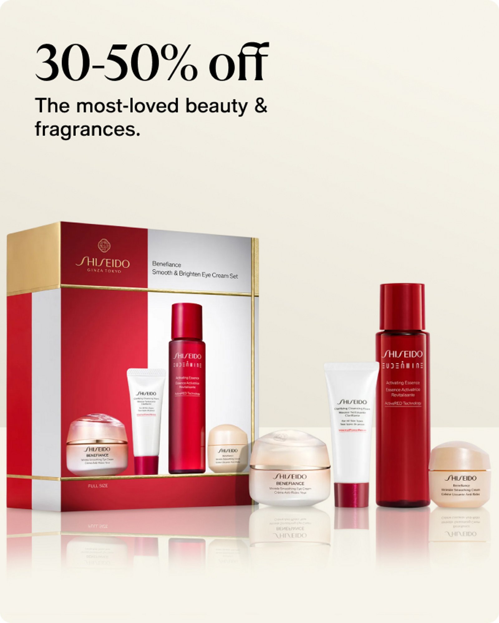 30-50% off The most-loved beauty & fragrances