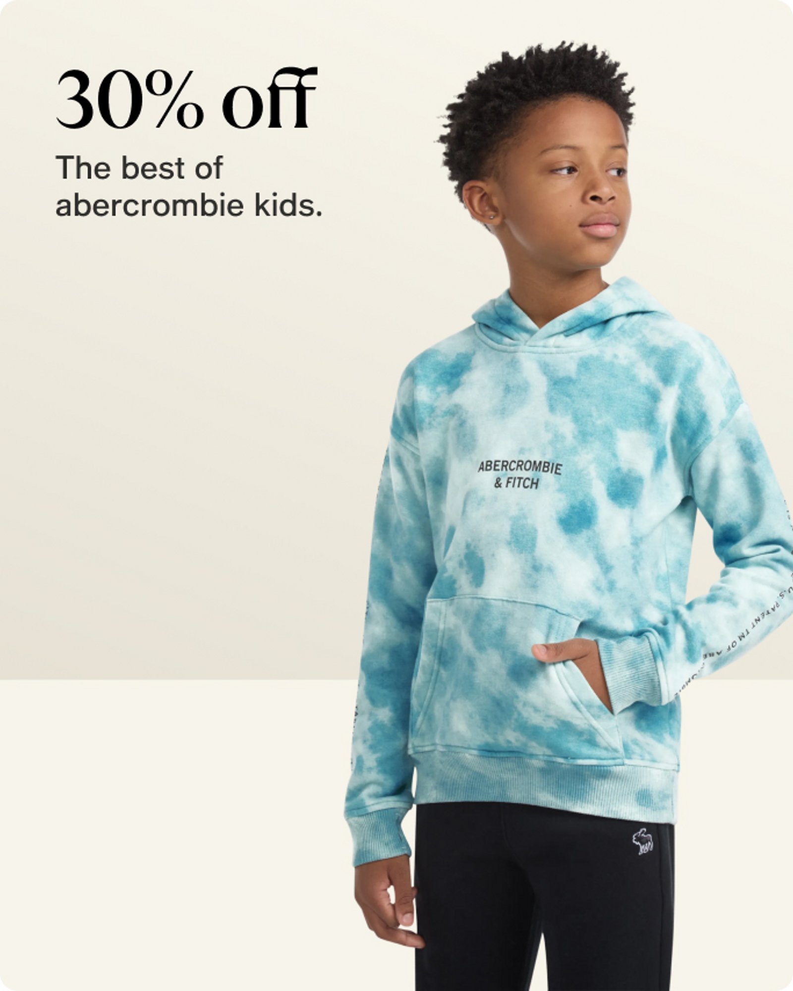 30% off abercrombie kids