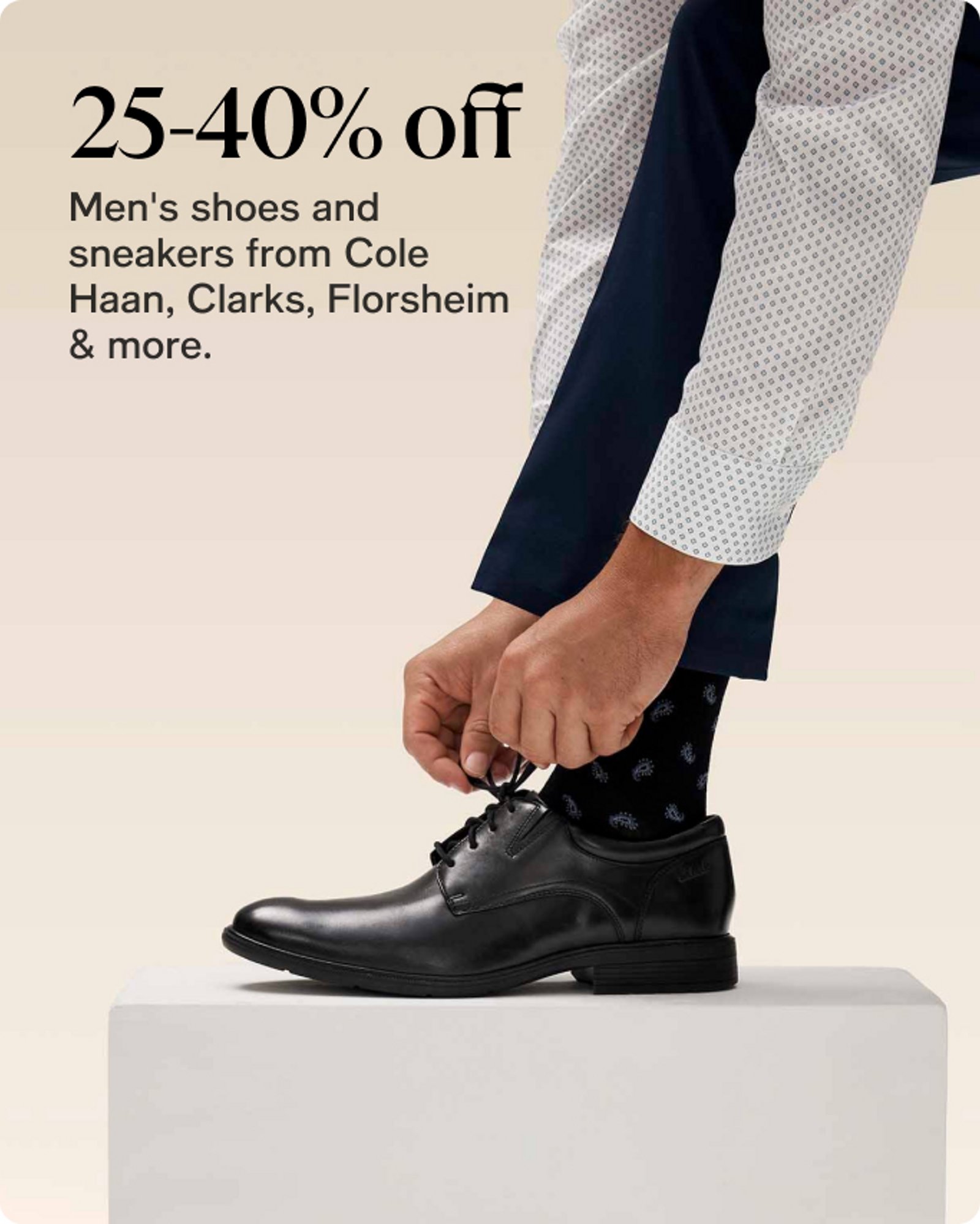 25-40 off mens shoes