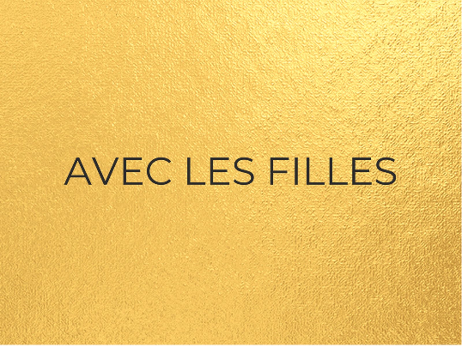 Avec Les Filles