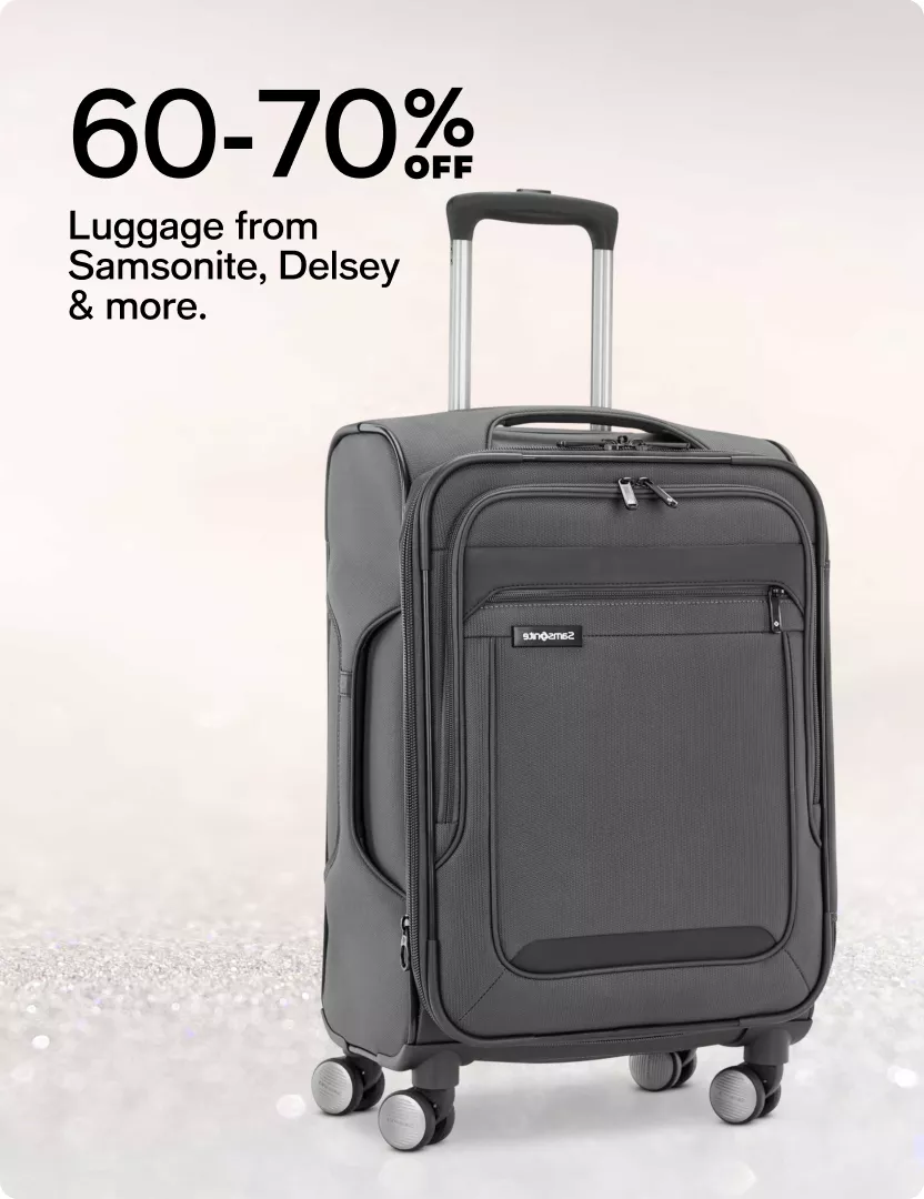 60-70% off - Luggage from Samsonite, Delsey & more.