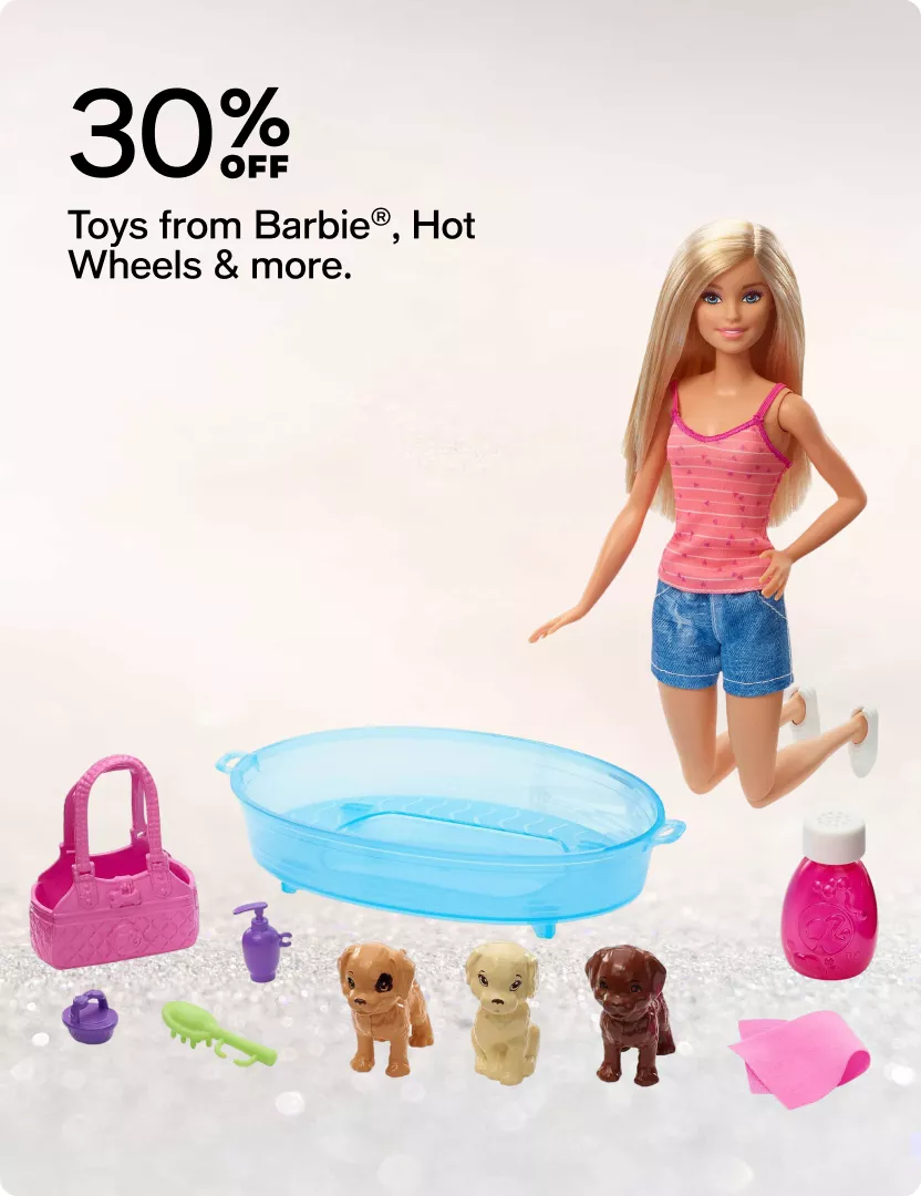 30% off - Toys from Barbie®, Hot Wheels & more.