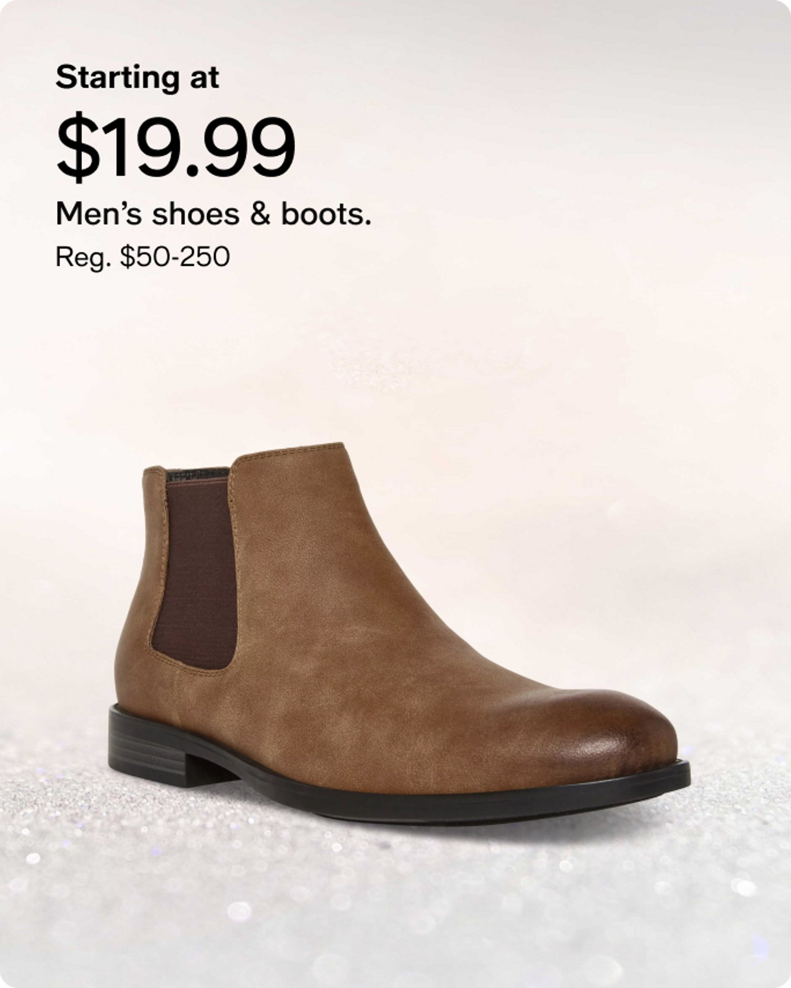Starting $19.99 Men's shoes & boots