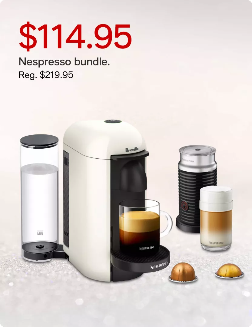$114.95 Nespresso bundle. (Reg. $219.95)