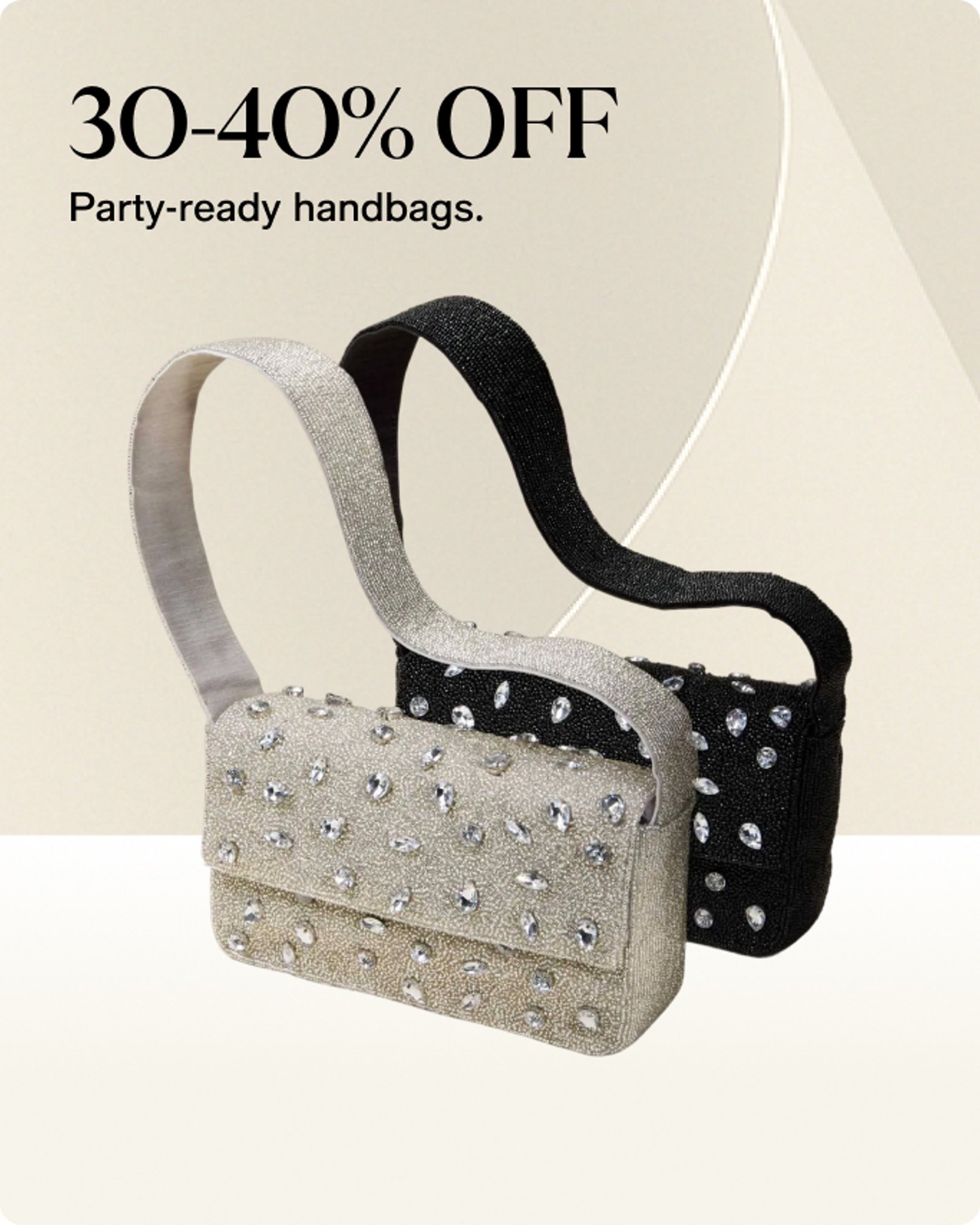 30-40% off party ready bags