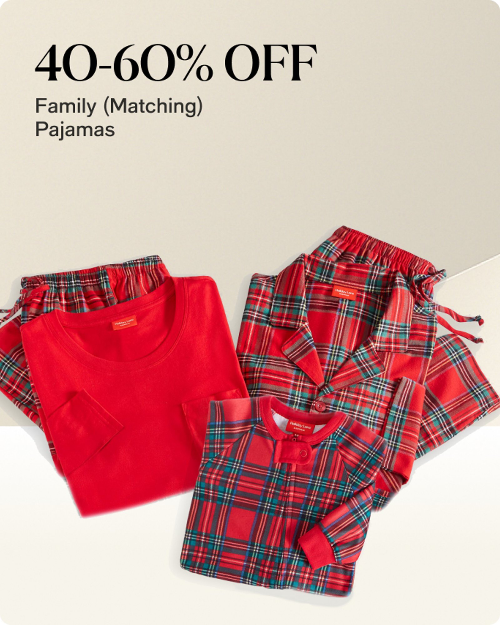 40-60% off Family Matching Pajamas