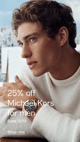 25% off Michael Kors for men