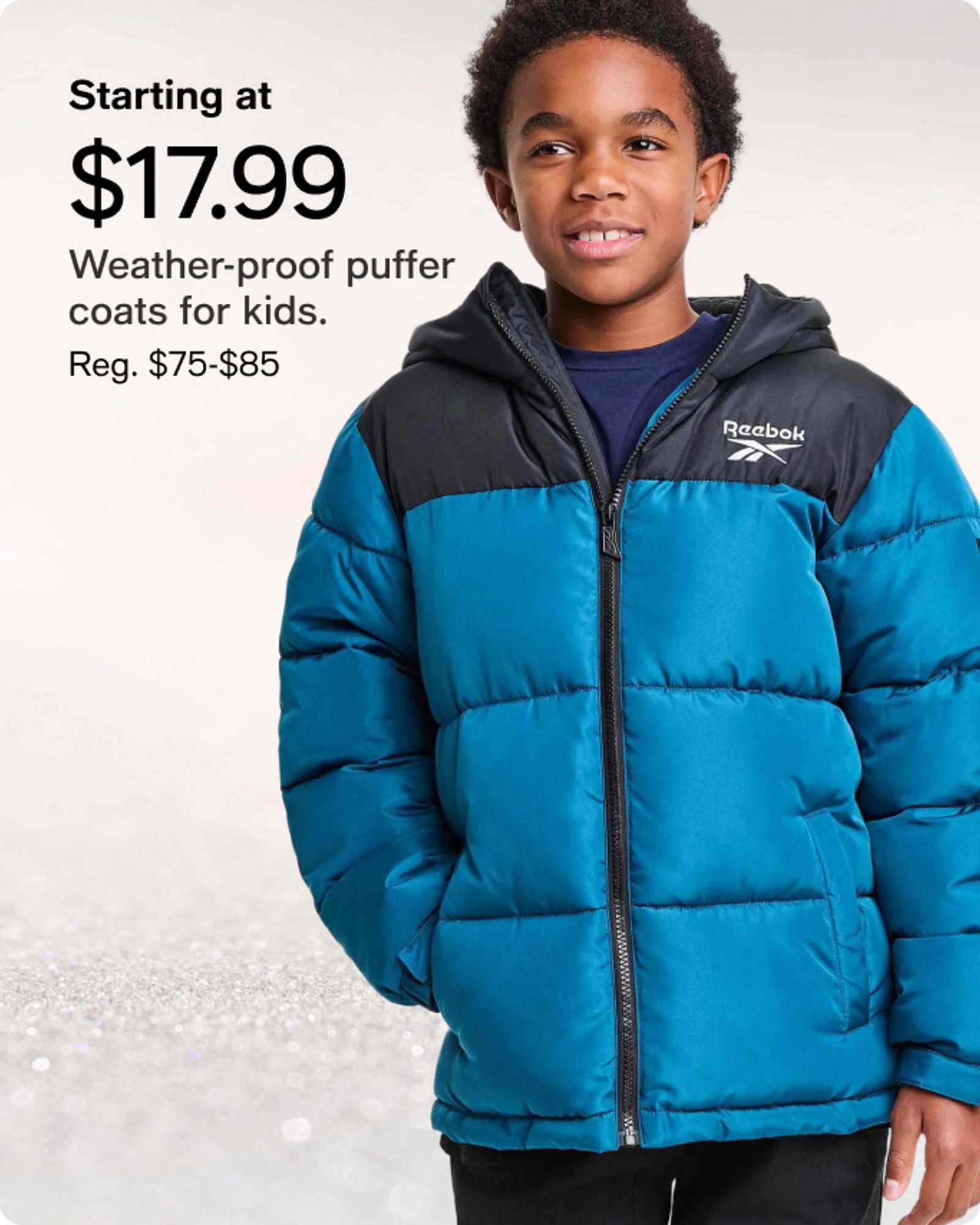Starting at $197.99 Weather-proof puffer coats for kids