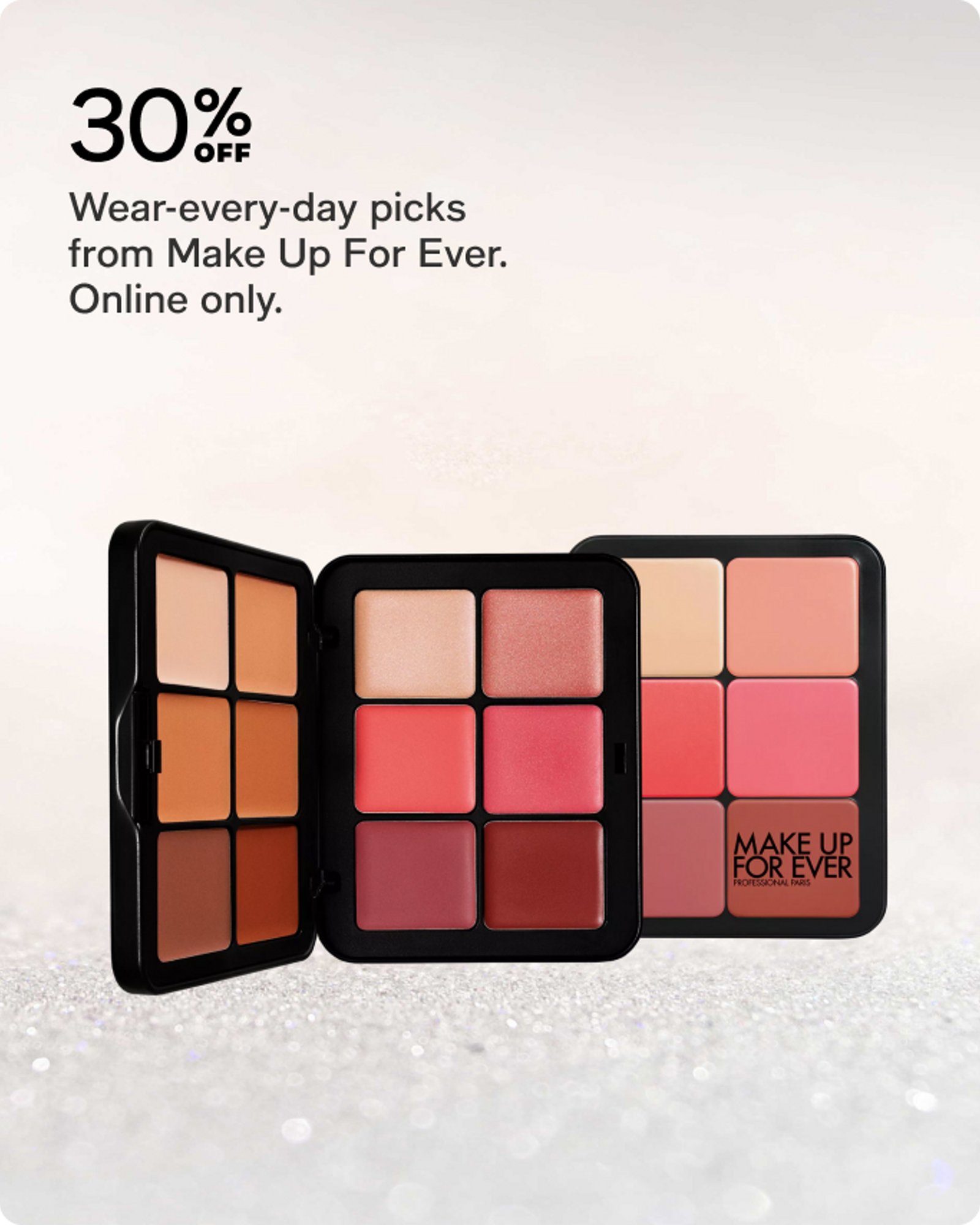 30% off Make up for ever