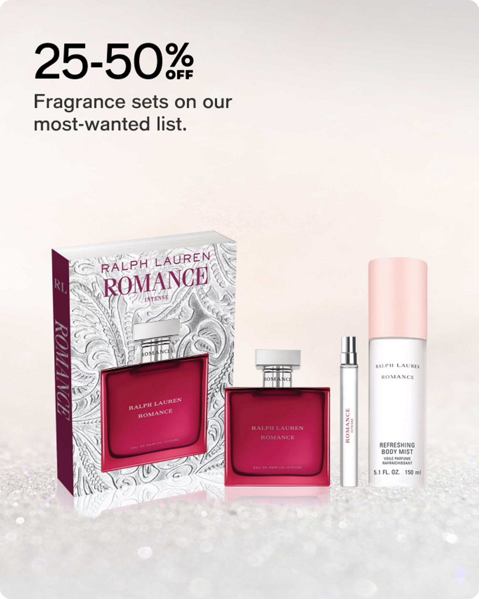 25-50% off Fragrance sets