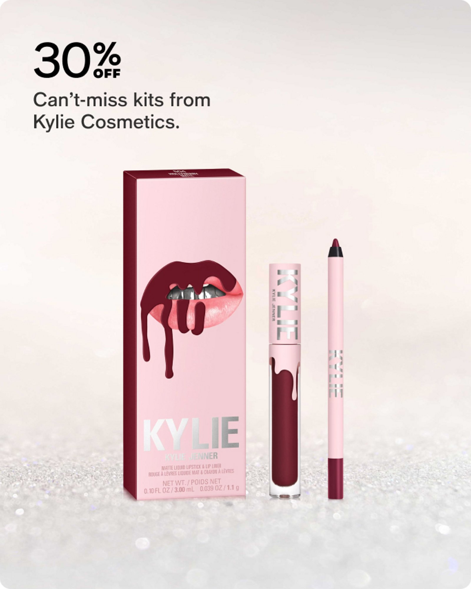 30% off Kylie