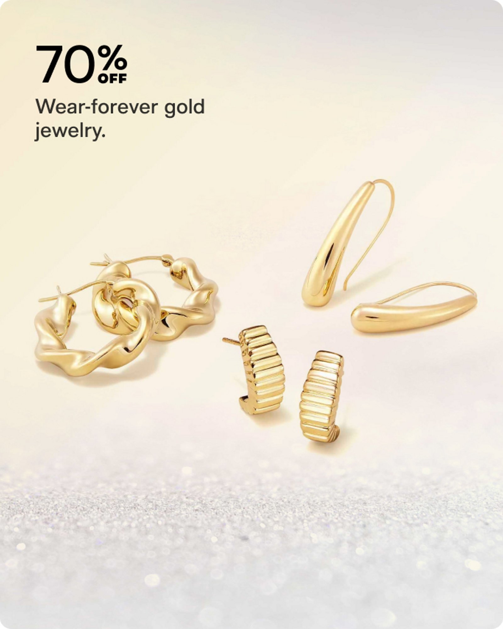 70% off Gold Jewelry