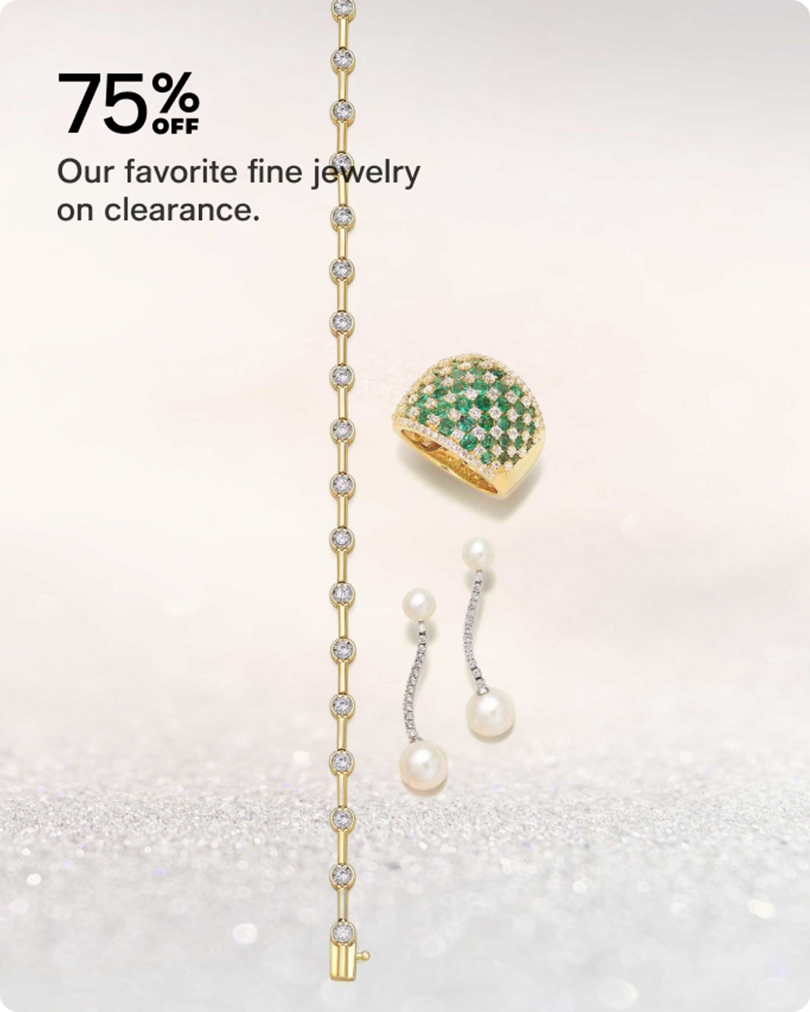 75% off Fine jewelry clearance