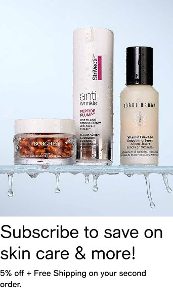 Subscribe to save on skin care