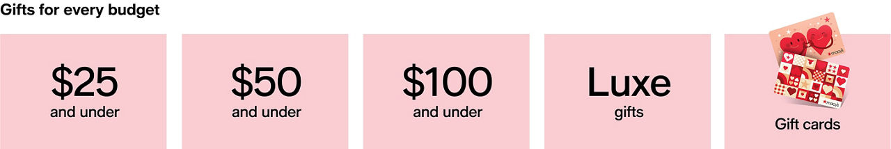 Gifts for every budget