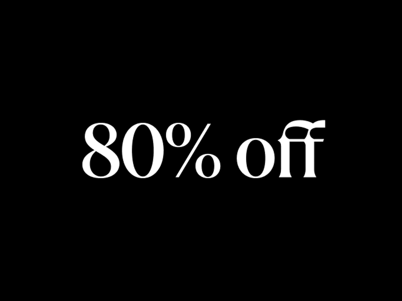 80% OFF