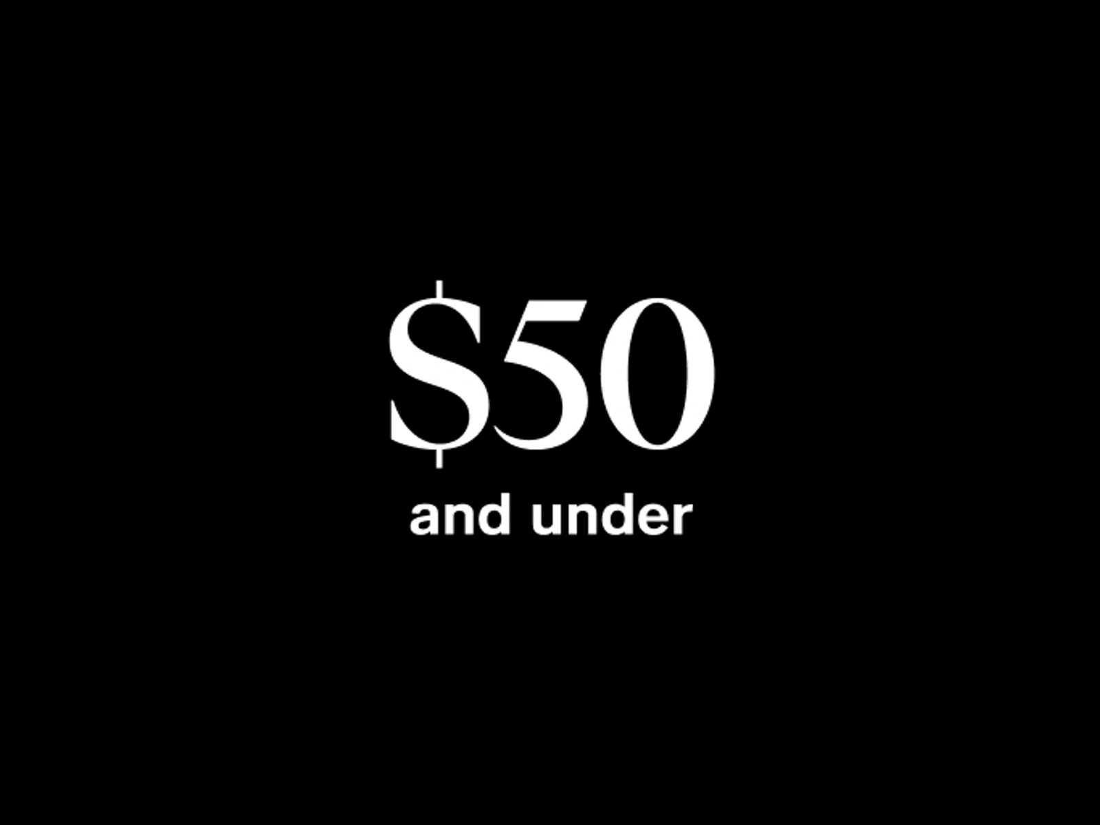 $50 & Under