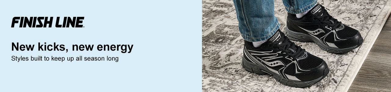 Finish line, New kicks new energy