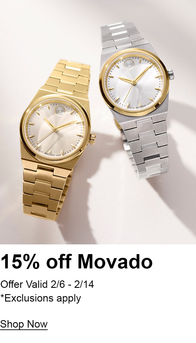 15% off Movado