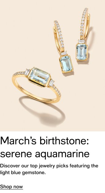 March's birthstone: serene aquamarine