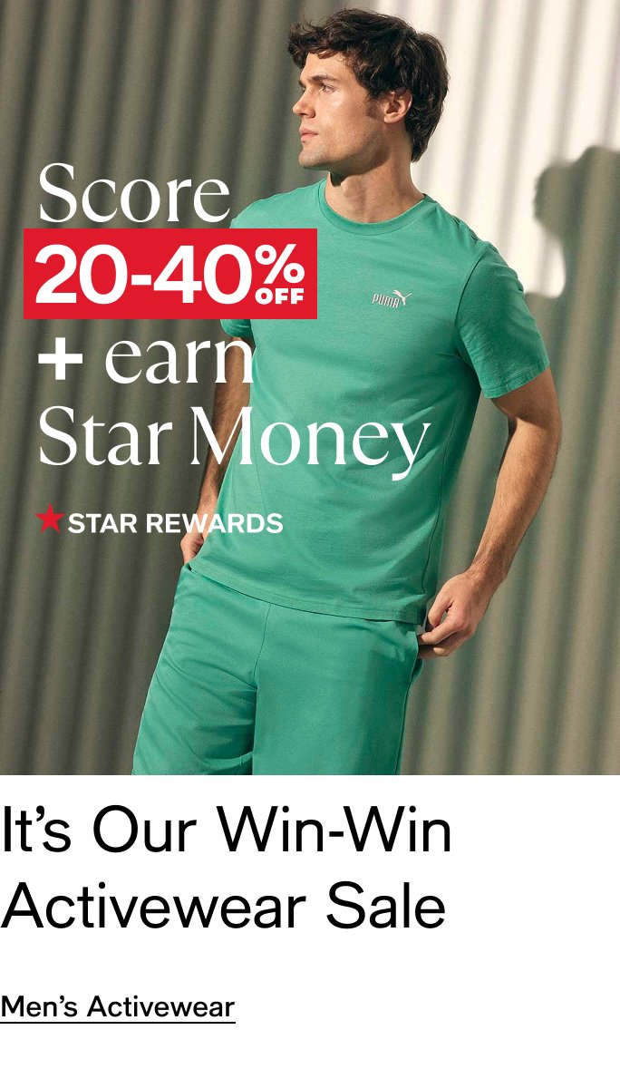20-40% off activewear