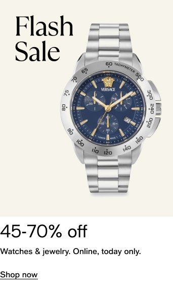 45-70% off Watches & Jewelry