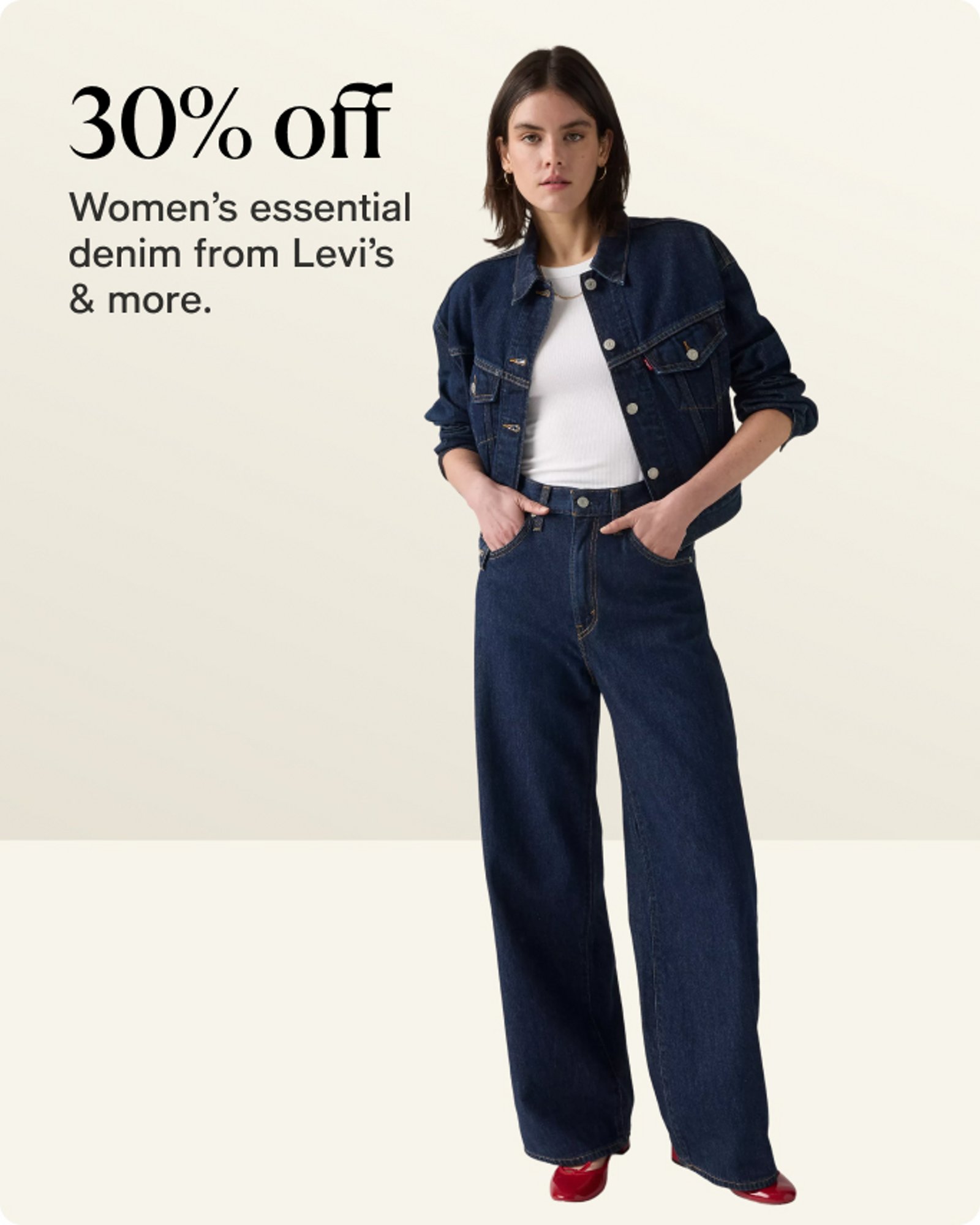 30% OFF WOMENS DENIM 