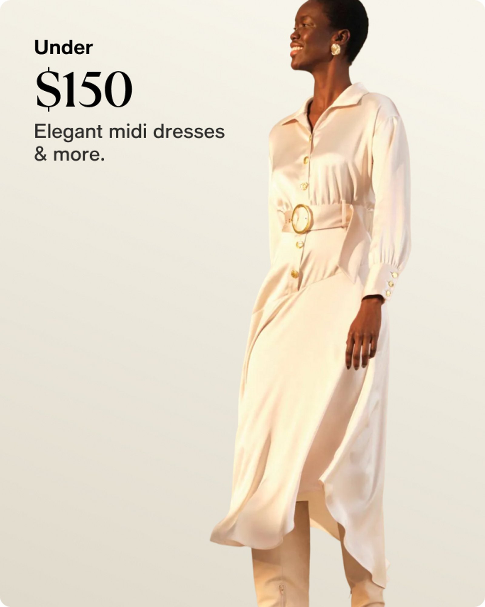 UNDER $150 MIDI DRESSES