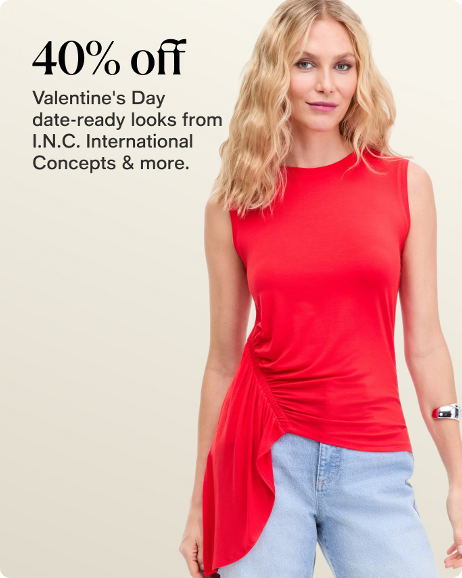 40% off Valentine's Day date-ready looks from INC 