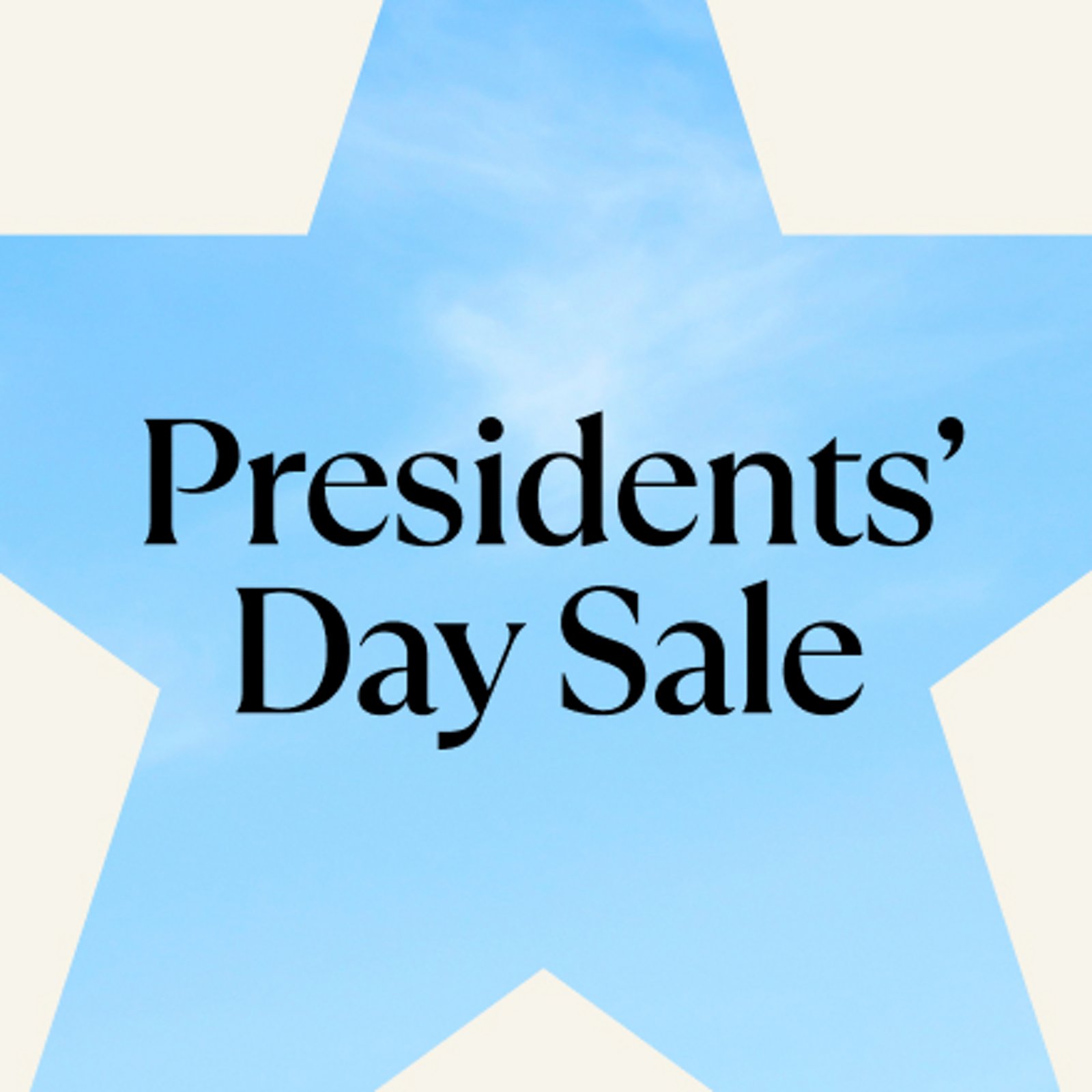 Presidents' Day Sale