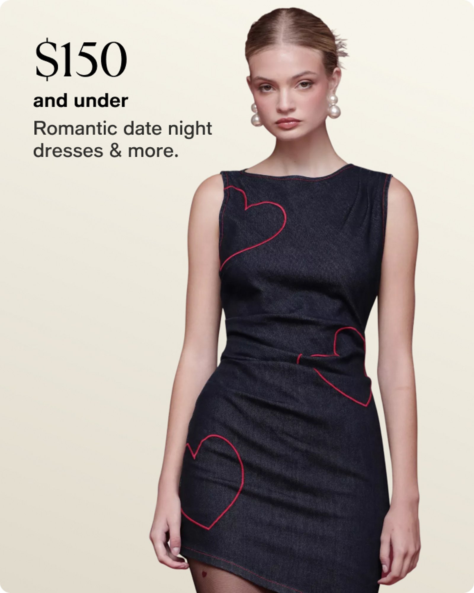 $150 romantic date night dresses