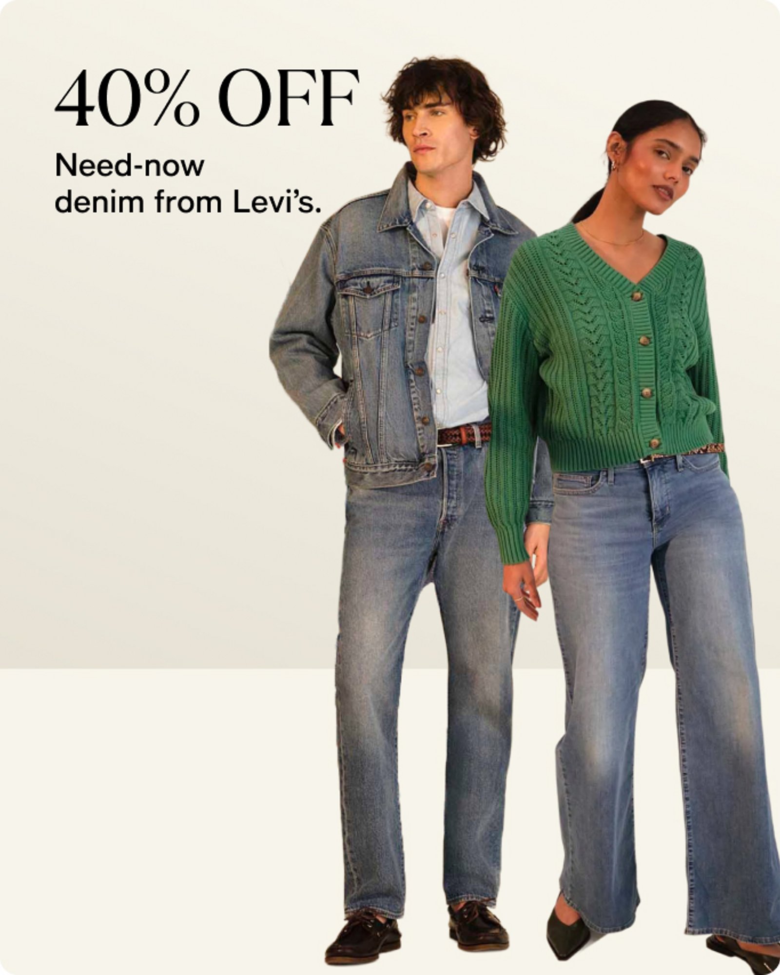 40% off LEVIS