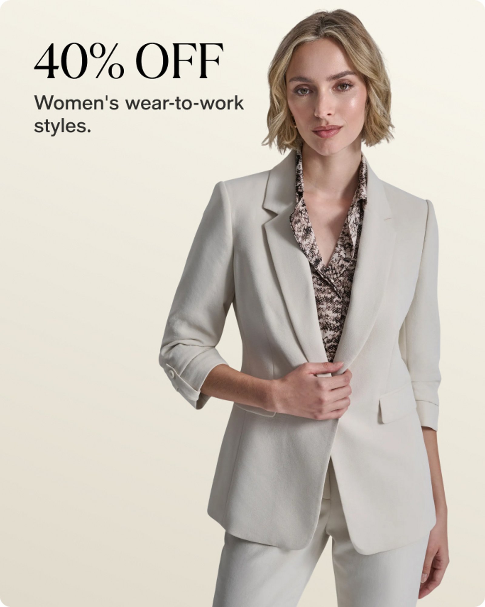 40% OFF WEAR TO WORK 