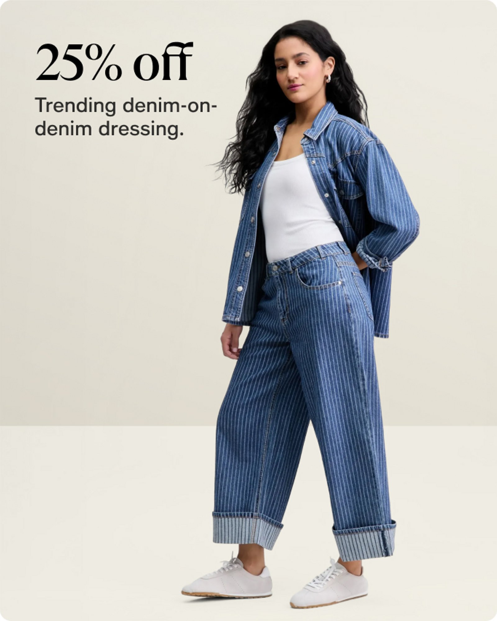 Women-offer-our-top-deals-25%-off-denim-on-denim-dressing 