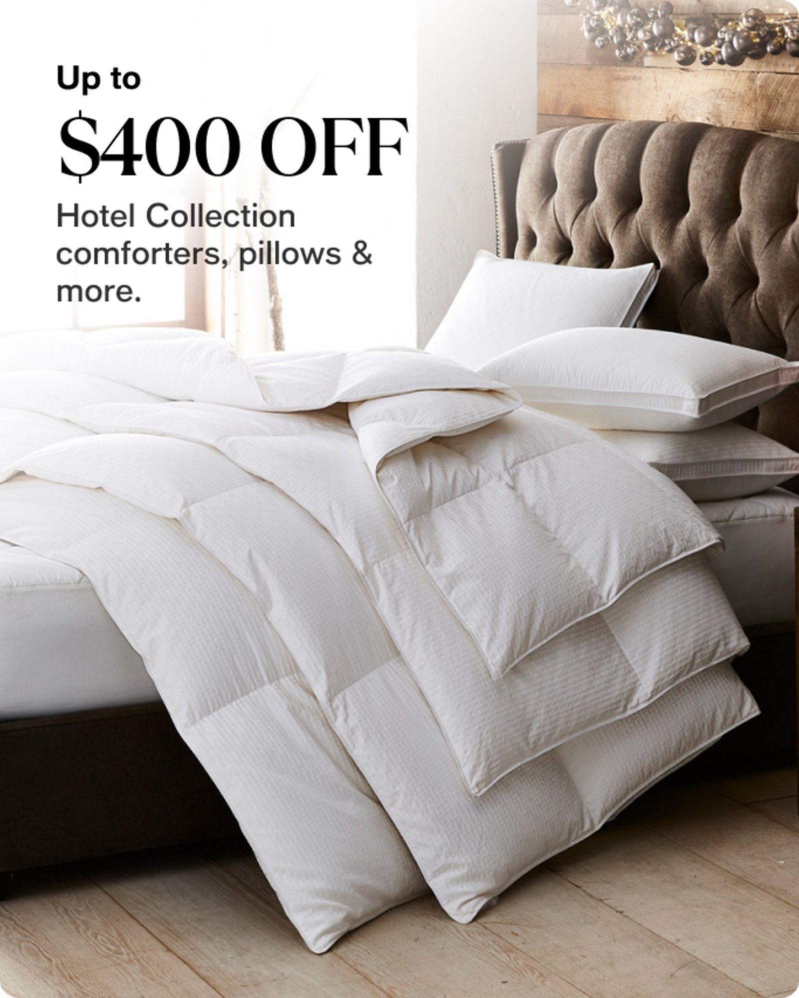 Up to $400 off Hotel Collection