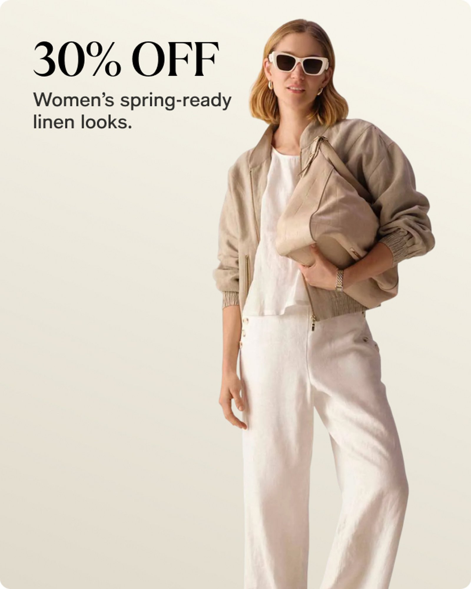 Women-offer-our-top-deals-30%-off-linen