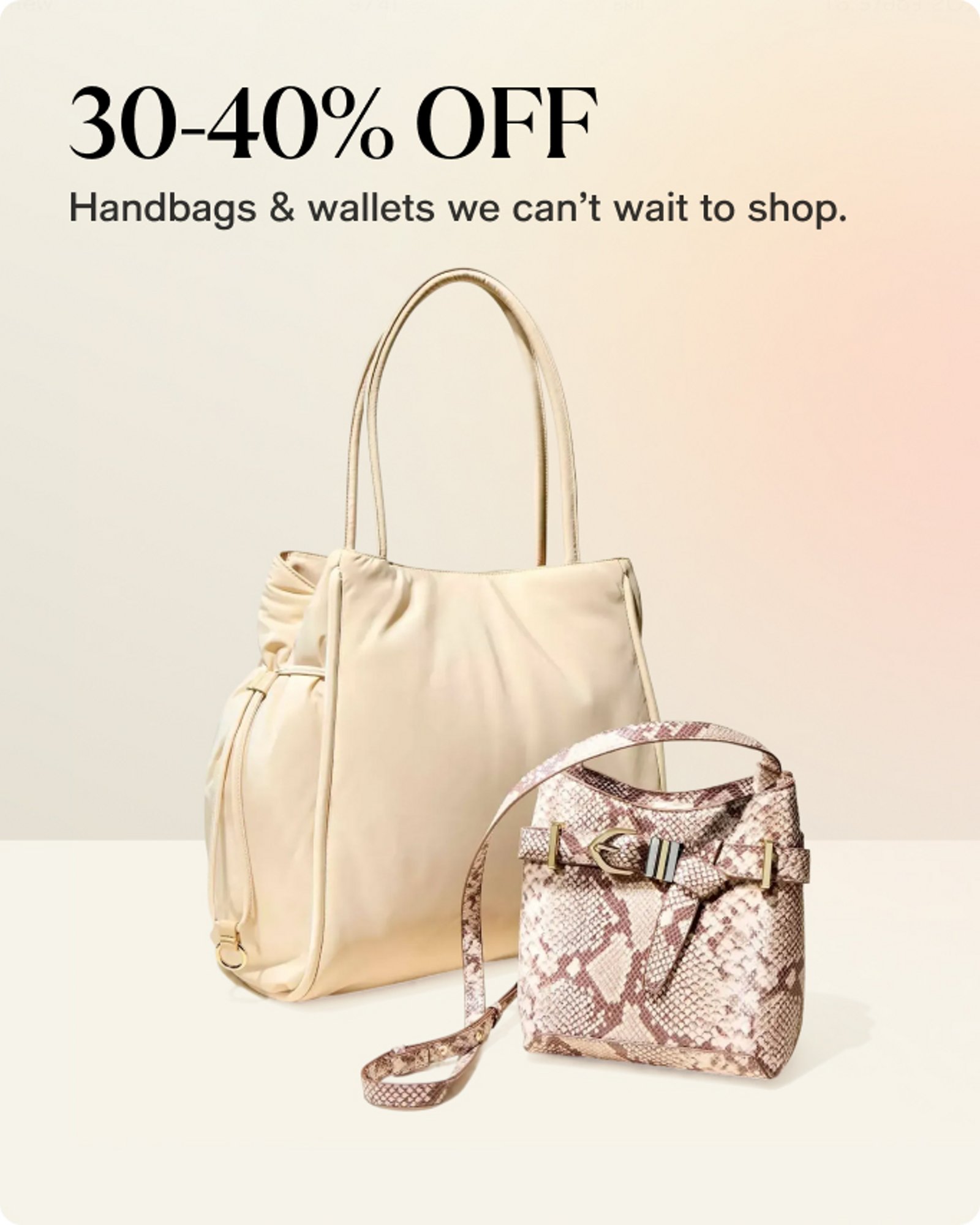 Women-offer-our-top-deals-30-40%-off-handbags